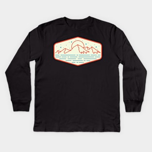 Mountain and Sea Kids Long Sleeve T-Shirt